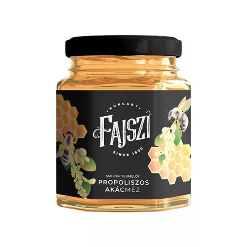 Kistermelői propoliszos akácméz 250 g - Fajszi Paprika