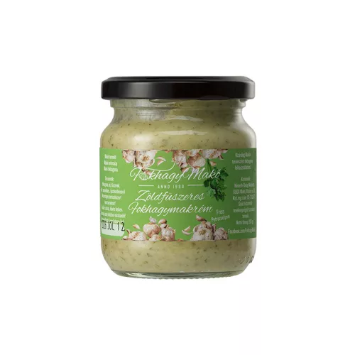 FokhagyMakó zöldfűszeres fokhagymakrém 200 g - Fajszi Paprika