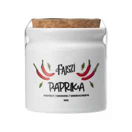 Prémium édes füstölt fűszerpaprika-őrlemény porcelánban 30 g - Fajszi Paprika