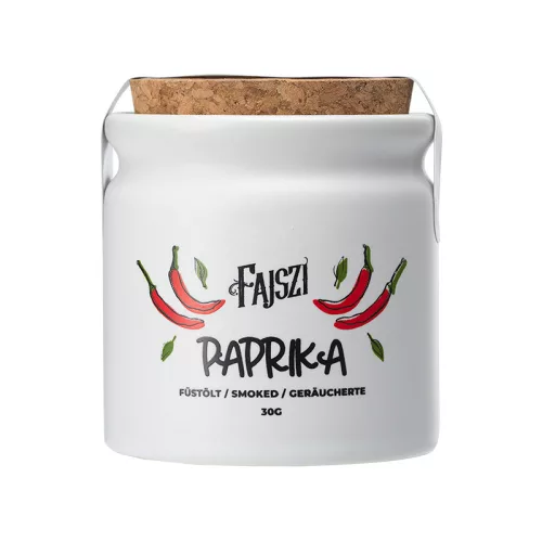 Prémium édes füstölt fűszerpaprika-őrlemény porcelánban 30 g - Fajszi Paprika