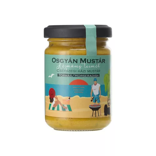 Osgyán Cserszegi tormás mustár 137 g - Fajszi Paprika