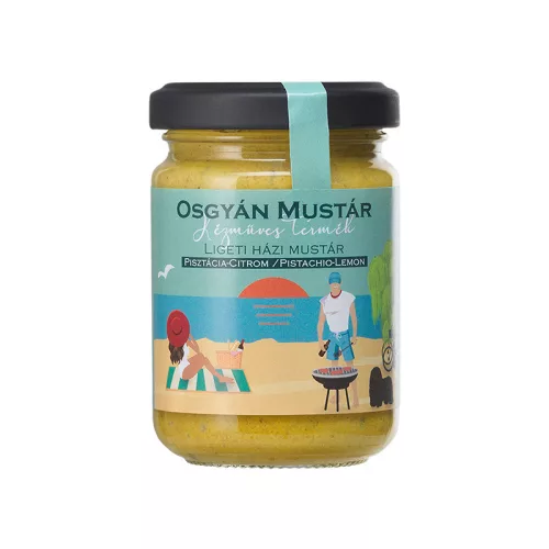 Osgyán pisztácia-citromos mustár 137 g - Fajszi Paprika