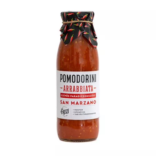 Pomodorini San Marzano arrabiata szósz 500 g - Fajszi Paprika