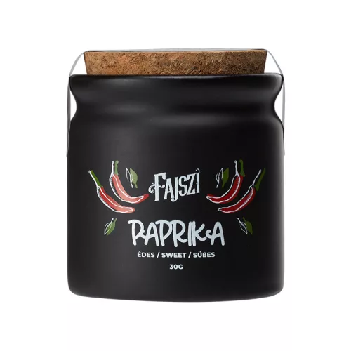 Prémium édes fűszerpaprika-őrlemény porcelánban 30 g - Fajszi Paprika